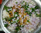 A picture of step 2 of Poha vada.