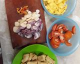 Foto langkah ke 2 dari resep Cah sawi ayam tahu.