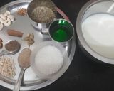 A picture of step 1 of Saunf flavoured thandai.