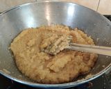 A picture of step 4 of Valentine's Red Semolina Halwa.