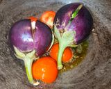 A picture of step 3 of 🍆🥔🌶️ Chatpata Aloo Baingan Bharta.