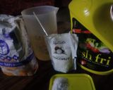A picture of step 1 of Soft coconut chapati.