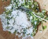 A picture of step 6 of Greek Zucchini Fritters "Kolokythokeftedes" 🇬🇷 💛❤️💛❤️💛❤️💛❤️💛.