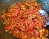 A picture of step 5 of Tomato Thokku.