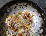 A picture of step 4 of Soya vegetable semi fried rice.