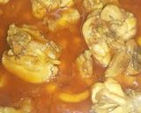 A picture of step 3 of Murg cholay.