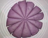 Foto langkah ke 3 dari resep Roti Sobek Ubi Ungu || eggless.
