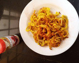 A picture of step 4 of Tumeric onion rings.