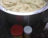 A picture of step 2 of Dahi Bhallas.