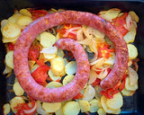 Foto del paso 6 de la receta: Butifarra al horno con patatas