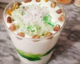 A picture of step 8 of Green faluda with kheer.