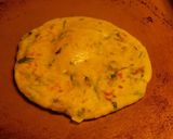 A picture of step 3 of Makki ki rotti.