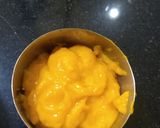A picture of step 1 of Mango rose cup cakes.