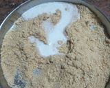 A picture of step 4 of Mawa Gulab Jamun from left over ghee residue.