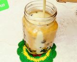 A picture of step 5 of Vegan Caramel Pearl Milk Green Tea.