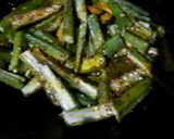 A picture of step 3 of Spicy bhindi.