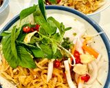Hình bước làm 4 của món “Bánh tằm” bì làm từ mì udon