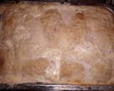 Töltött húsi tekercs tárkonyos-fokhagymás szósz alatt sütve recept fázis 7 fotója