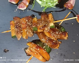 Foto del paso 10 de la receta: Brochetas de carpaccio de ternera, rellenos de langostinos 🦐🦐