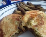 Foto del paso 9 de la receta: 🥪🥖🧀🍆Sándwich de Bastones de berenjenas queso y cebolla!!!😋😜😝
