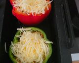 Moussaka ihlette töltött kaliforniai paprika keto, GM recept fázis 3 fotója