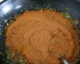 A picture of step 5 of Punjabi Paneer stuffed Capsicum in Red Gravy.