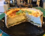 Une image de l'étape 12 de Flan pâtissier kiwis et vanille (pâte brisée épeautre et sarrasin).