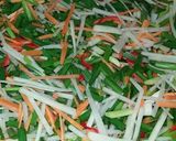 Hình bước làm 3 của món Kim chi cải thảo