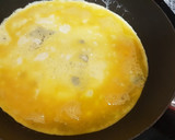 Foto del paso 1 de la receta: Bocaditos de tortitas de jamón, queso y tortilla francesa