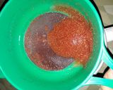 Foto langkah ke 4 dari resep Puding Susu Strawberry (Merah Putih).