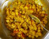 A picture of step 1 of Kabuli chana Chat.