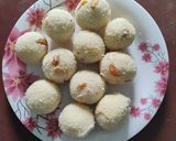 A picture of step 4 of Rava Laddu.