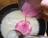 A picture of step 2 of Misti Dahi -beetroot flavoured.