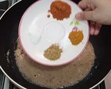 A picture of step 5 of Arvi(taro root)Ka Khatta (curry).
