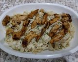 A picture of step 13 of Alfredo Pasta.