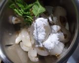 A picture of step 2 of Lychee lemonade.