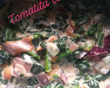 Foto del paso 3 de la receta: Espinacas a la mexicana con crema