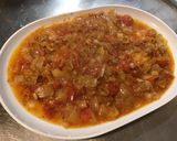 Une image de l'étape 12 de Diots du Jura fumés à la compotée de tomates, ail, oignon et origan.