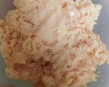 A picture of step 1 of Haray bharai chicken nuggets.