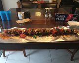 A picture of step 3 of Whiskey pork kebab.