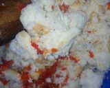 A picture of step 2 of Yam balls.
