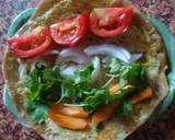 Egg wrap with veggies