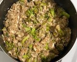 A picture of step 3 of Cream of Mushroom & Broccoli Soup.
