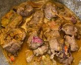 A picture of step 5 of Mutton Kaleji Biryani.