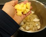 Foto del paso 2 de la receta: Crema de espinacas, merluza y coles de Bruselas