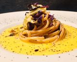 Foto del passaggio 3 della ricetta Linguine in crema al vino rosso e cavolo cappuccio