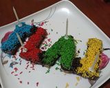 Foto langkah ke 6 dari resep Kue Ultah Wafer Coklat (no backing/masak).