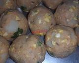 A picture of step 5 of Potato Corn Balls.😋😋😋.