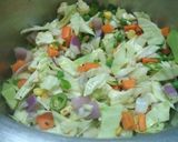 A picture of step 5 of Spicy broken wheat (veggies se bhara).