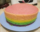 Foto langkah ke 6 dari resep Bolu Kukus Rainbow Cake 🎂🍰😊.